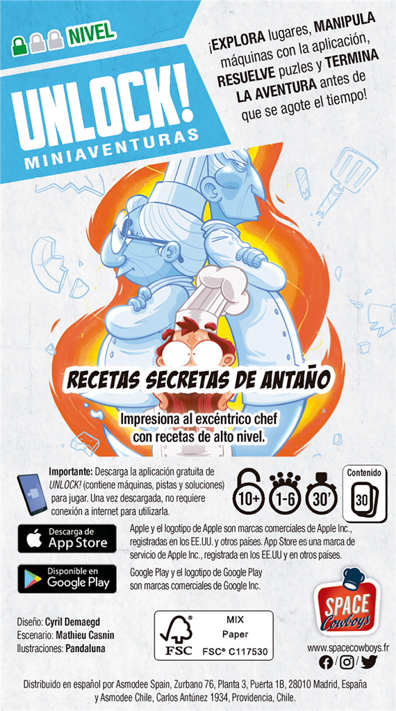 Unlock! Miniaventuras Recetas secretas de antaño