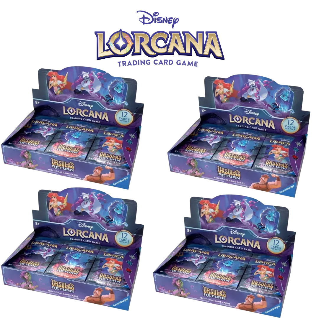 4x Disney Lorcana - Caja de sobres (24 packs) (Inglés)